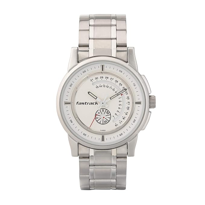 Fastrack Go Skate Analog White Dial Men's Watch-