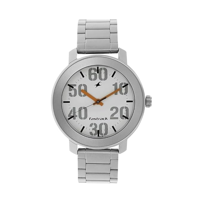 Fastrack Casual Analog White Dial Men's Watch-NL3121SM01/NP3121SM01