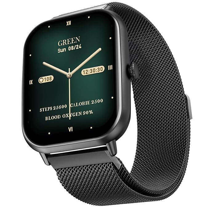 Fire-Boltt Ninja Call Pro Max Ultra Smart Watch with 2.01 inch Display, Bluetooth Calling, 120+ Sports Modes, Health Suite, Voice Assistance (Black SS)